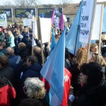 Работници от ”Дунарит” протестираха на ”Дунав мост”
